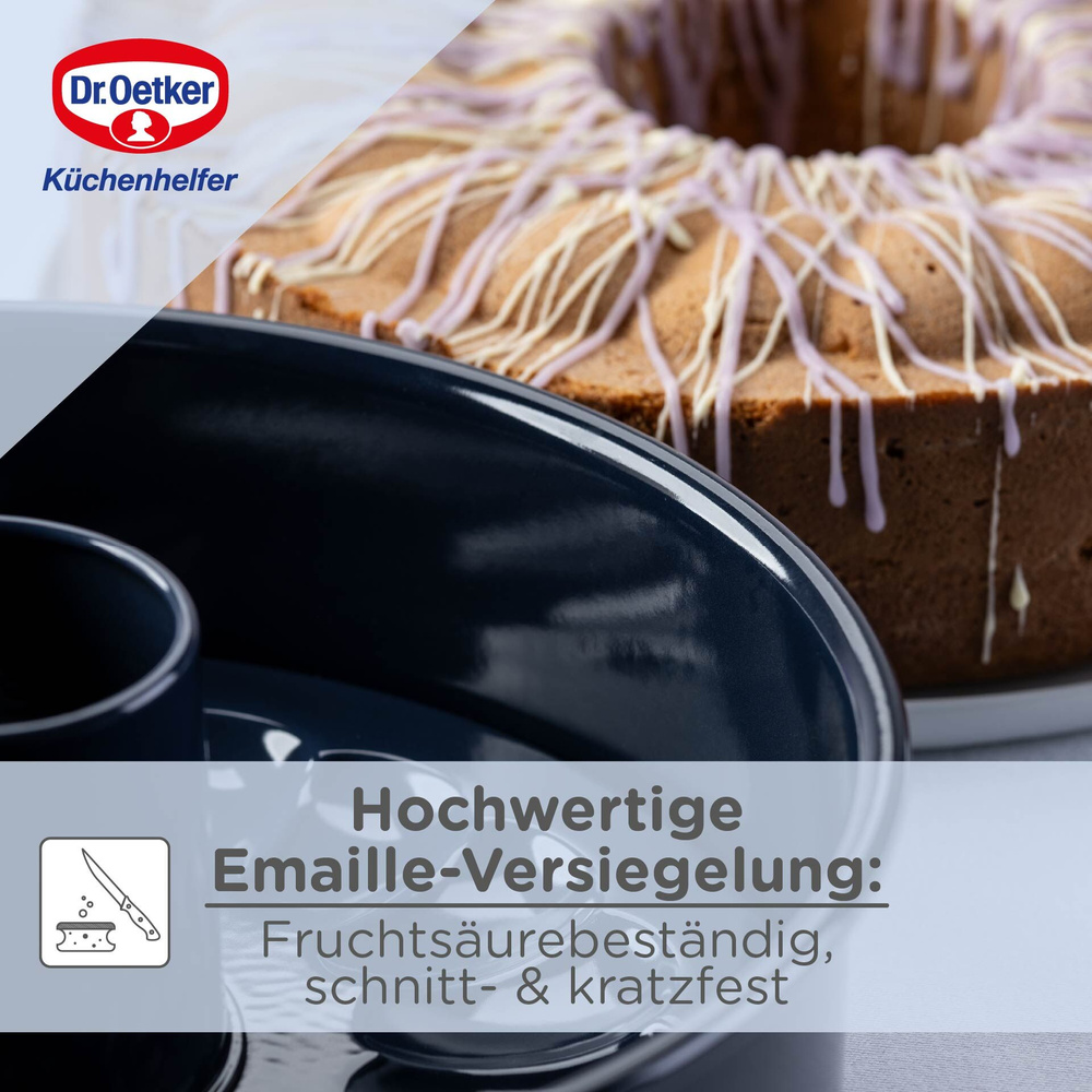 Forma do pieczenia z Flach- oraz Rohrboden, Ø28 cm Dr. Oetker