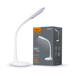 Lampa biurkowa LED ściemnialna VIDEX-LAMPA-BIURKOWA-DENVER-BIAŁA