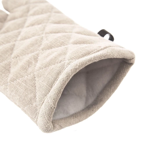 Rękawica kuchenna bawełniana beżowa 32 cm