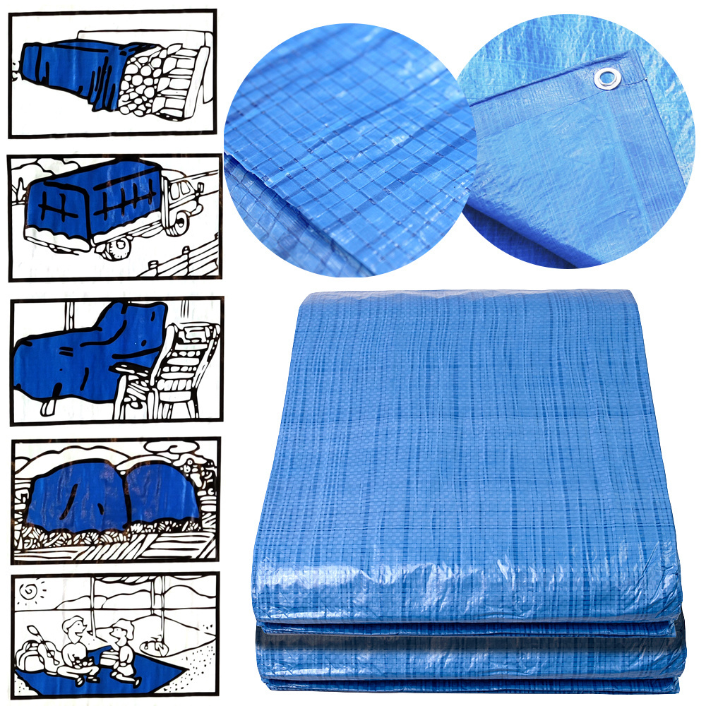 Plandeka 55g/M2 plandeki wzmacniana Uniwersalna Mata pod basen, podłoga osłona 200 x 150 cm