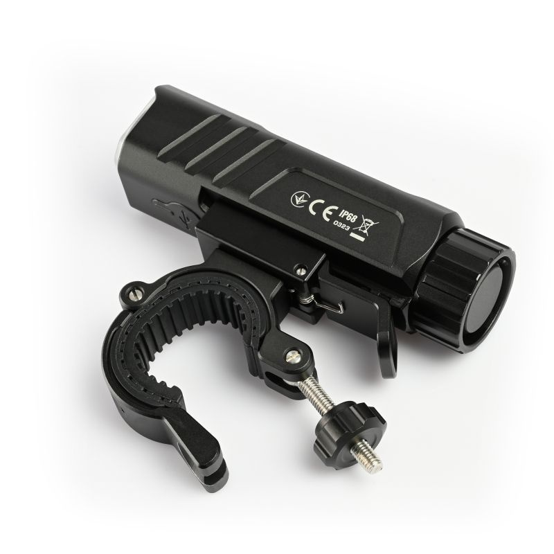 Latarka rowerowa Videx LED 2000lm IP68 czas pracy 100h 6 trybów zasięg 225m