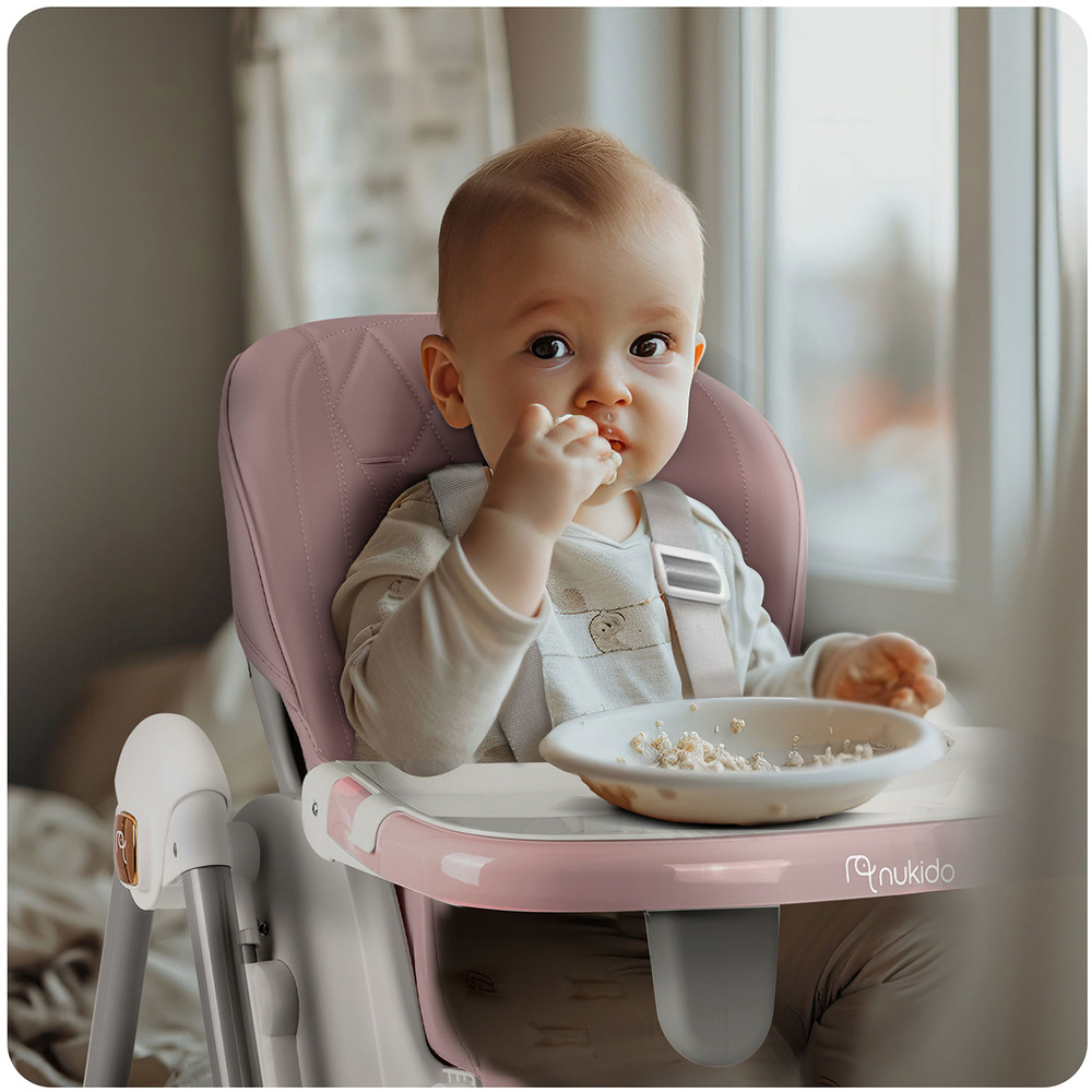 Krzesełko do karmienia  Elite różowe