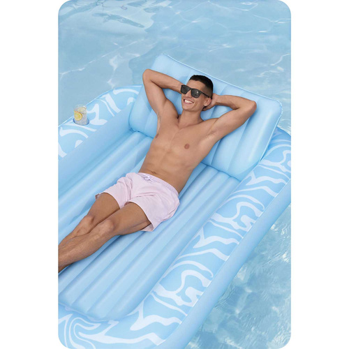 Dmuchany Materac do pływania Sun Kiss BESTWAY z Oparciem