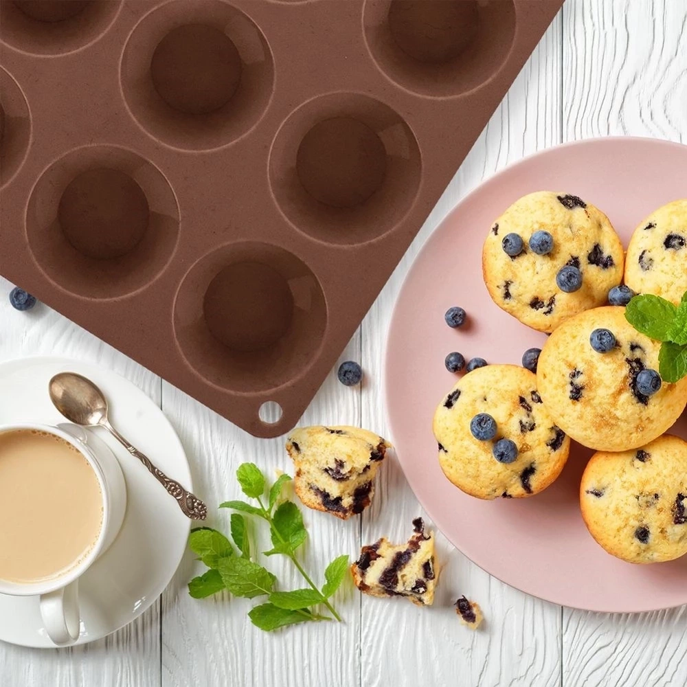 Forma do muffinek silikonowa pomarańczowa małe babeczki SILLINIE