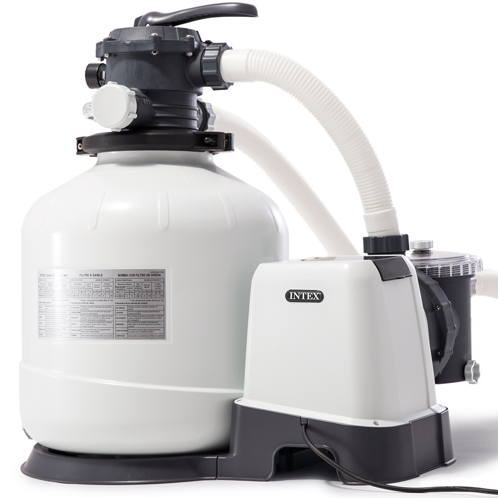 Pompa filtrująca piaskowa o wydajności 12000 l/h INTEX 26652 GS + piasek kwarcowy 50kg