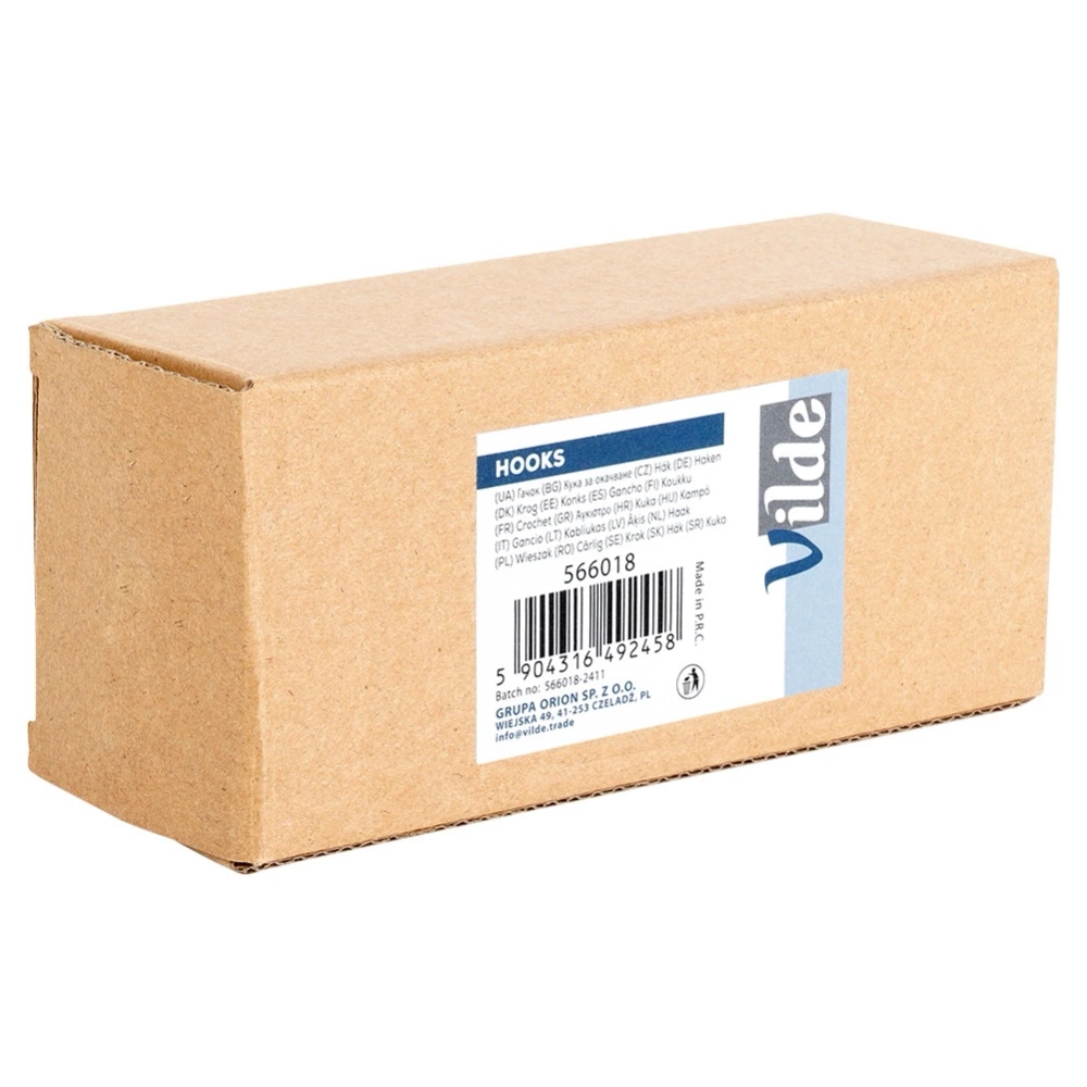 Haczyk wieszak samoprzylepny bambusowy metalowy czarny potrójny 14x3,5x5 cm