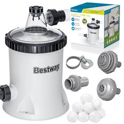 Bestway Pompa filtrująca do basenu 5678 l/h na kulki filtracyjne 58870