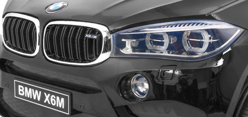 BMW X6M Elektryczne Autko dla dzieci Czarny + Pilot + EVA + Wolny Start + Panel audio + LED