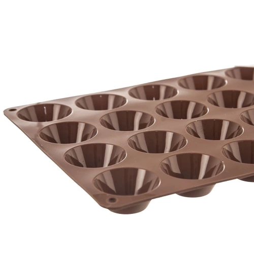 Forma do muffinek silikonowa pomarańczowa małe babeczki SILLINIE