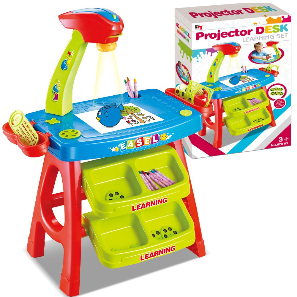 Stolik z projektorem do malowania rysowania akcesoria