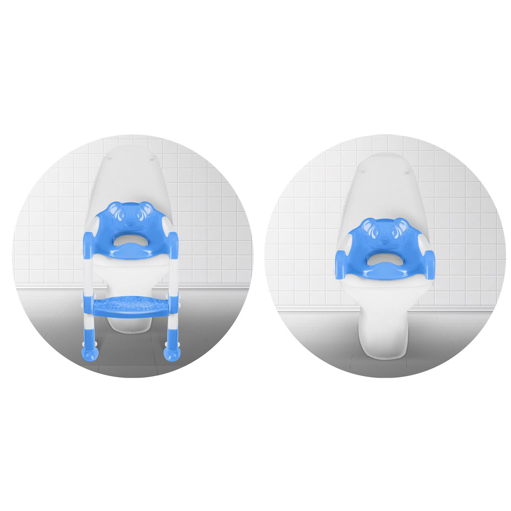 Nakładka na sedes z drabinką koala niebieska