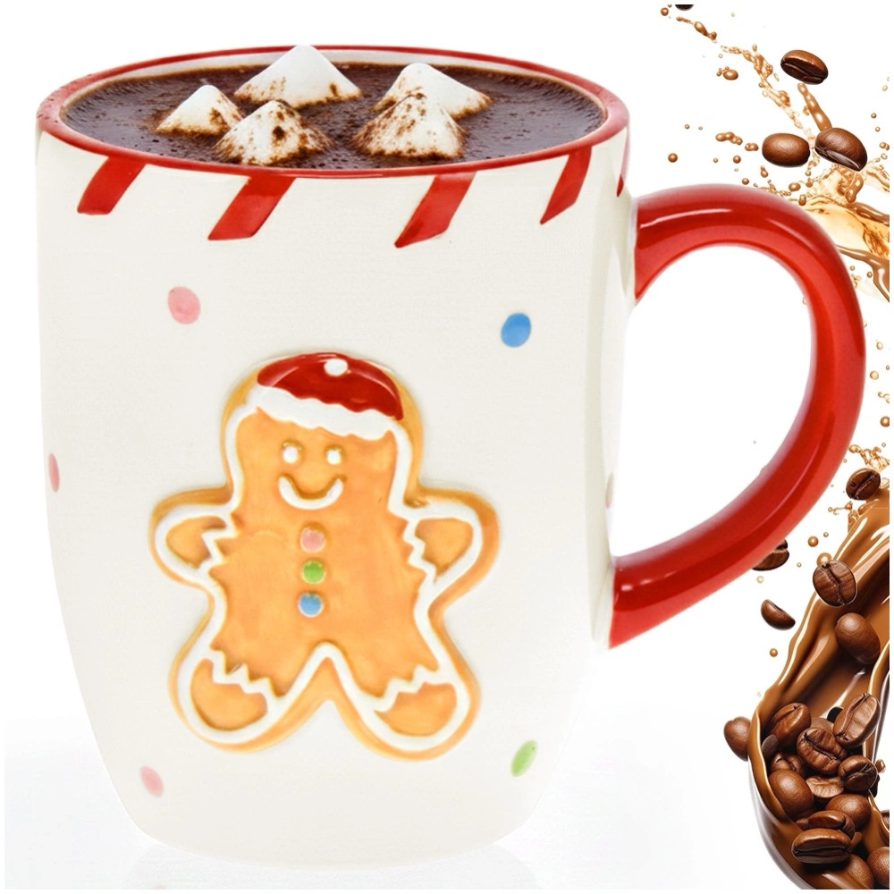 Kubek ceramiczny piernikowy ludzik 330 ml