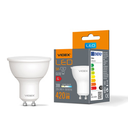 Żarówka LED GU10 MR16 5W 420lm 3000K Ciepła Biel 120° Videx