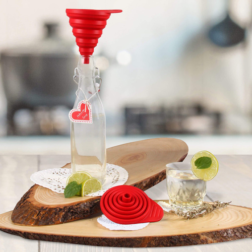 Składany lejek Flexxibel – idealny pomocnik w kuchni silikonowy z elastycznym wylotem Dr. Oetker