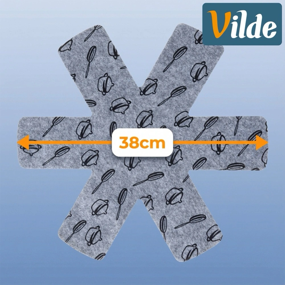 Przekładki ochronne do patelni filcowe 38 cm 3 szt.