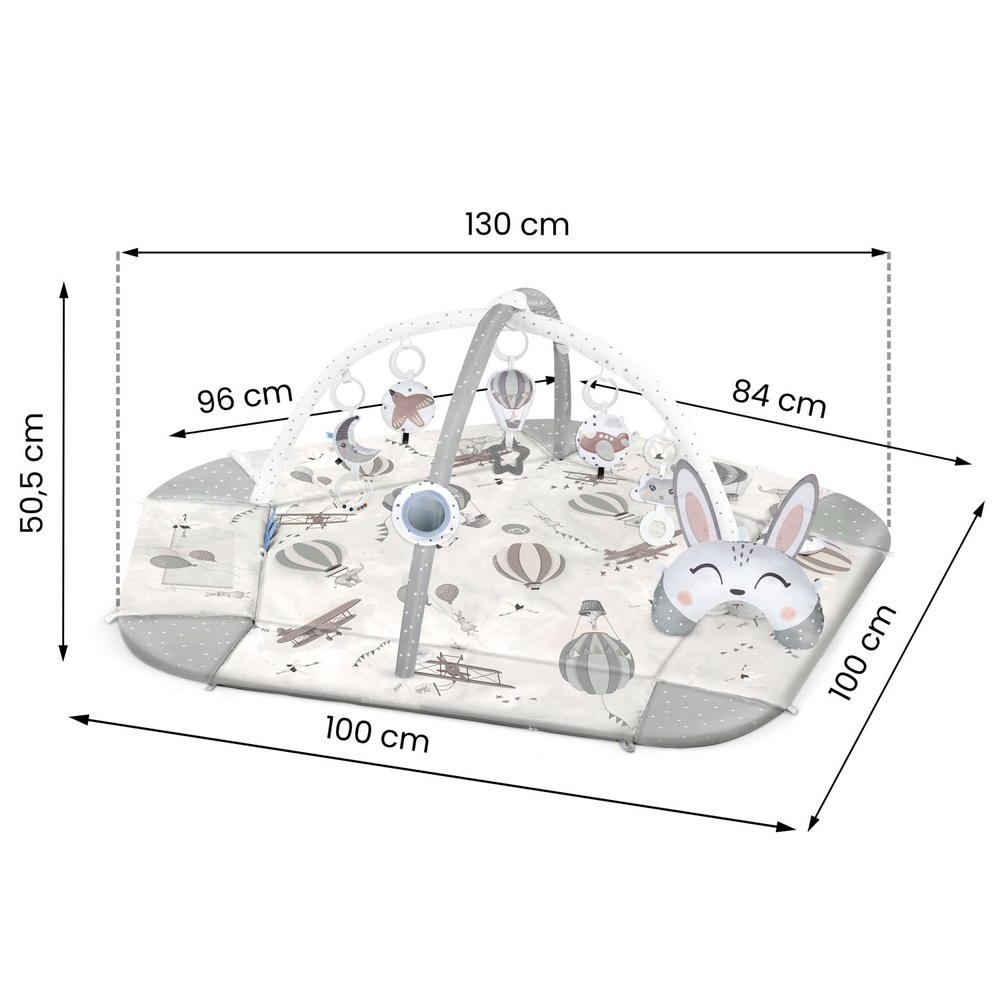 Mata edukacyjna interaktywna duża Balony