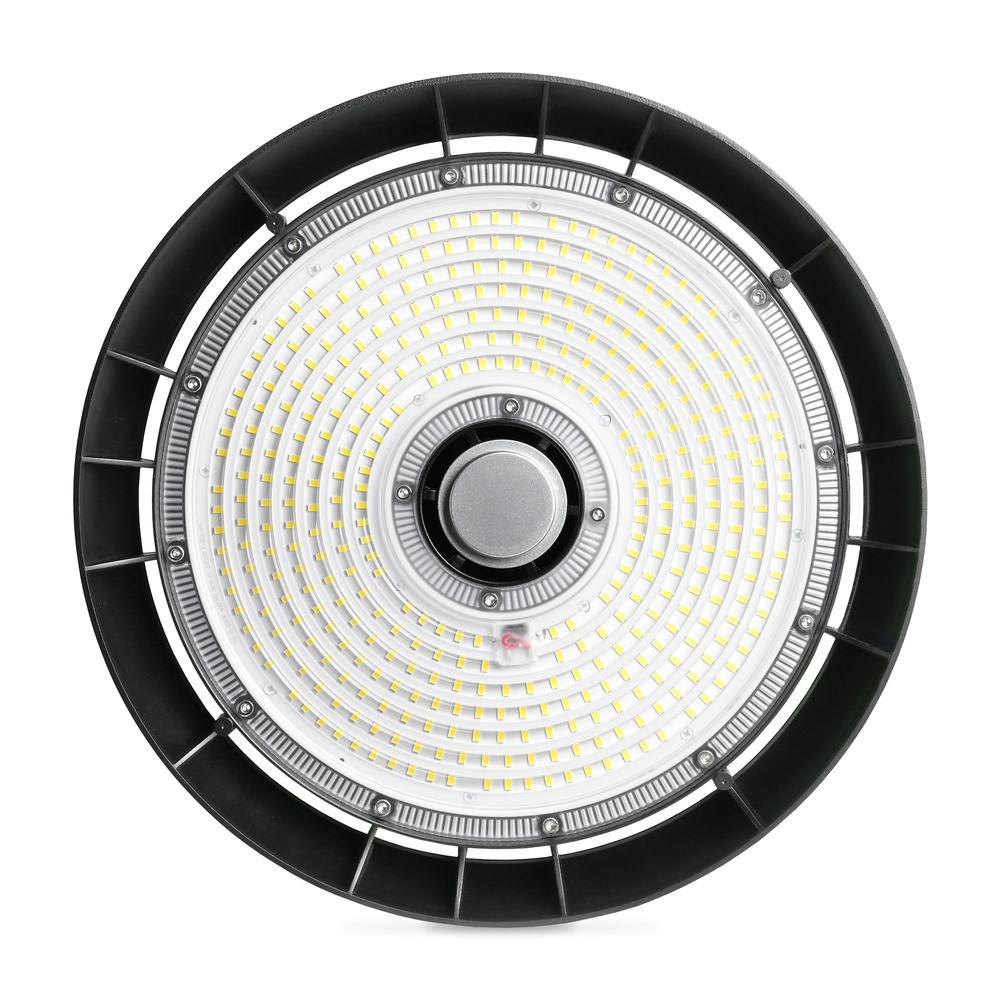 Lampa przemysłowa LED High Bay 200W 5000K 36000lm czarna do hali magazynu
