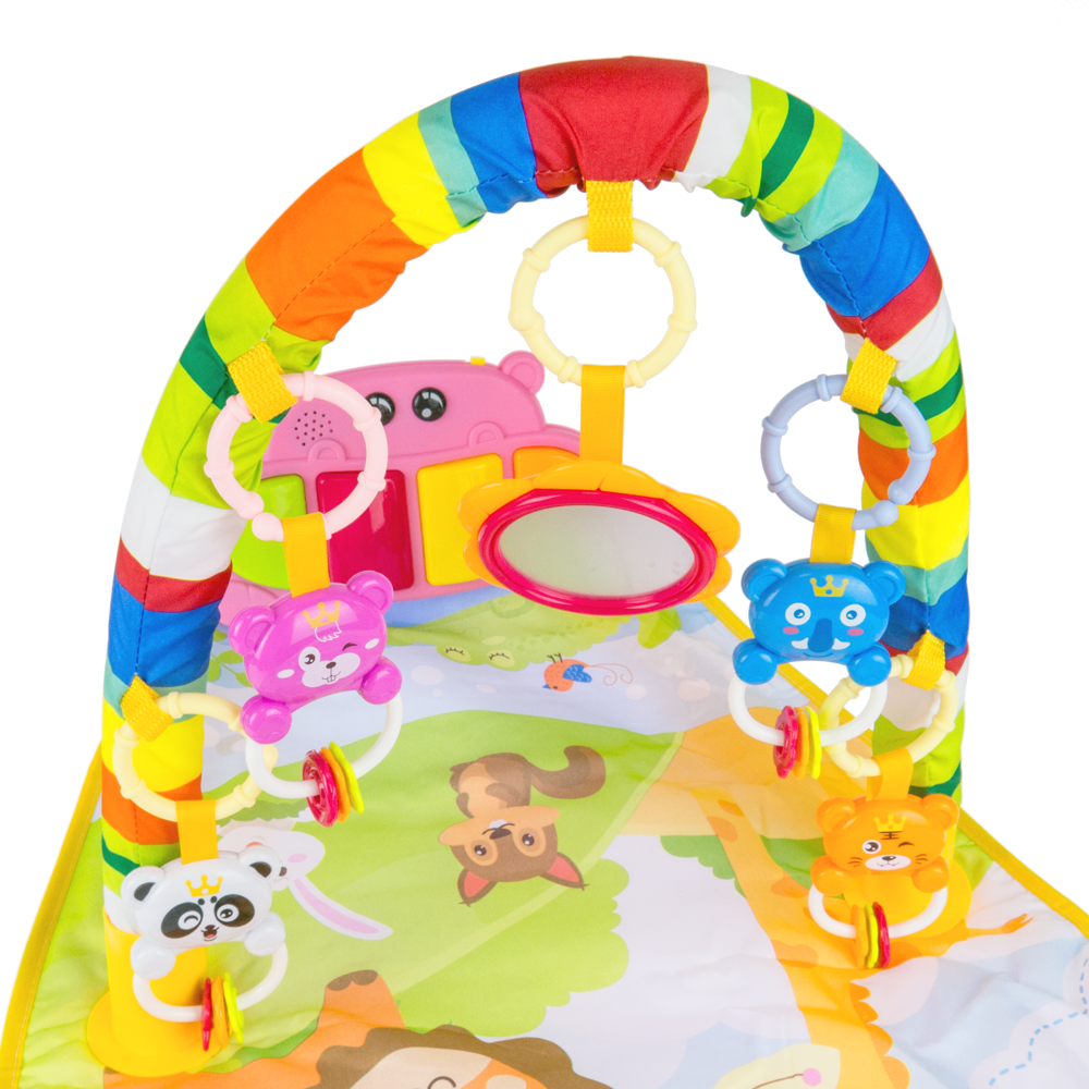 Interaktywna mata edukacyjna z zabawkami + pianino