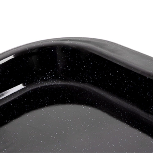 Blacha do pieczenia emaliowana prostokątna 36x28x2,5 cm