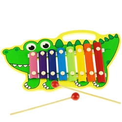 Cymbałki kolorowy krokodyl edukacyjna zabawka dla dzieci 