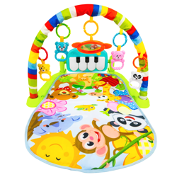 Interaktywna mata edukacyjna z zabawkami + pianino Happy Baby