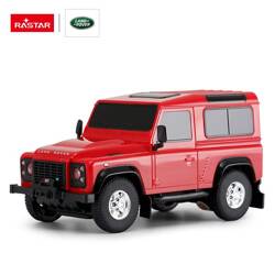 Land Rover Defender skala 1:24 Rastar 78500 samochód sterowany czerwony