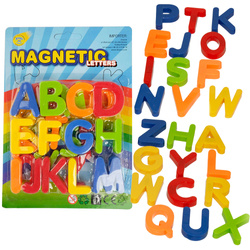 Literki Kolorowe Magnetyczne 24 szt. Alfabet Magnetyczny Do Tablic 