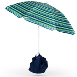 Parasol plażowy z podstawą 147 cm