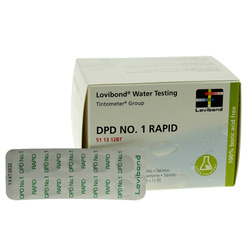 Tabletki CL-DPD1 Rapid Tabletki DPD1 do pomiaru chloru LOVIBOND 1 listek ( tester ręczny)