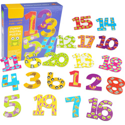 Układanka puzzle dla najmłodszych nauka liczenia cyfry