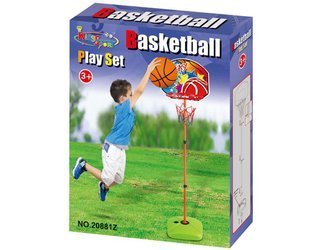 Zestaw do gry w koszykówkę - kosz + piłka 118 cm