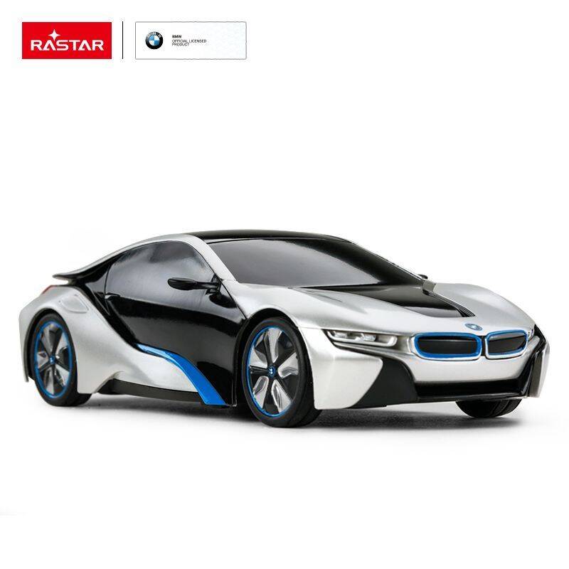 BMW I8 R/C skala 1:24  Rastar 48400 samochód sterowany srebrny