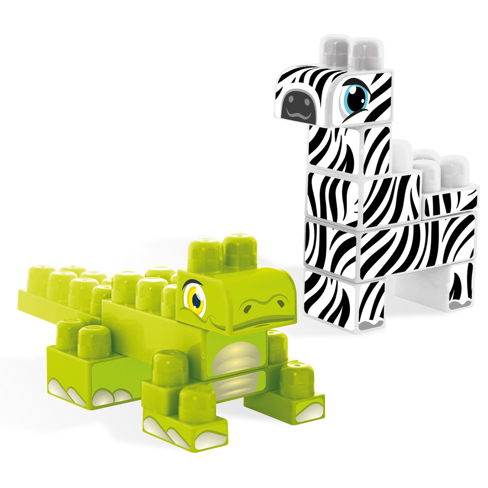 Baby Blocks Safari klocki krokodyl i zebra 41501 Wader