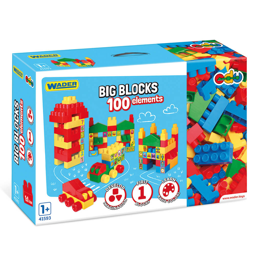 Big Blocks klocki 100 el. Wader 41593