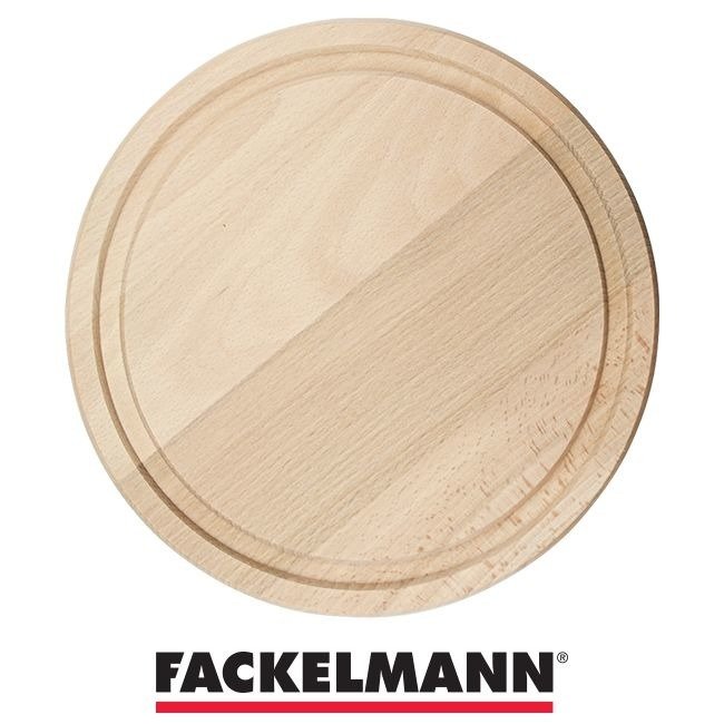Deska okrągła drewniana bukowa 24 cm FACKELMANN 32530
