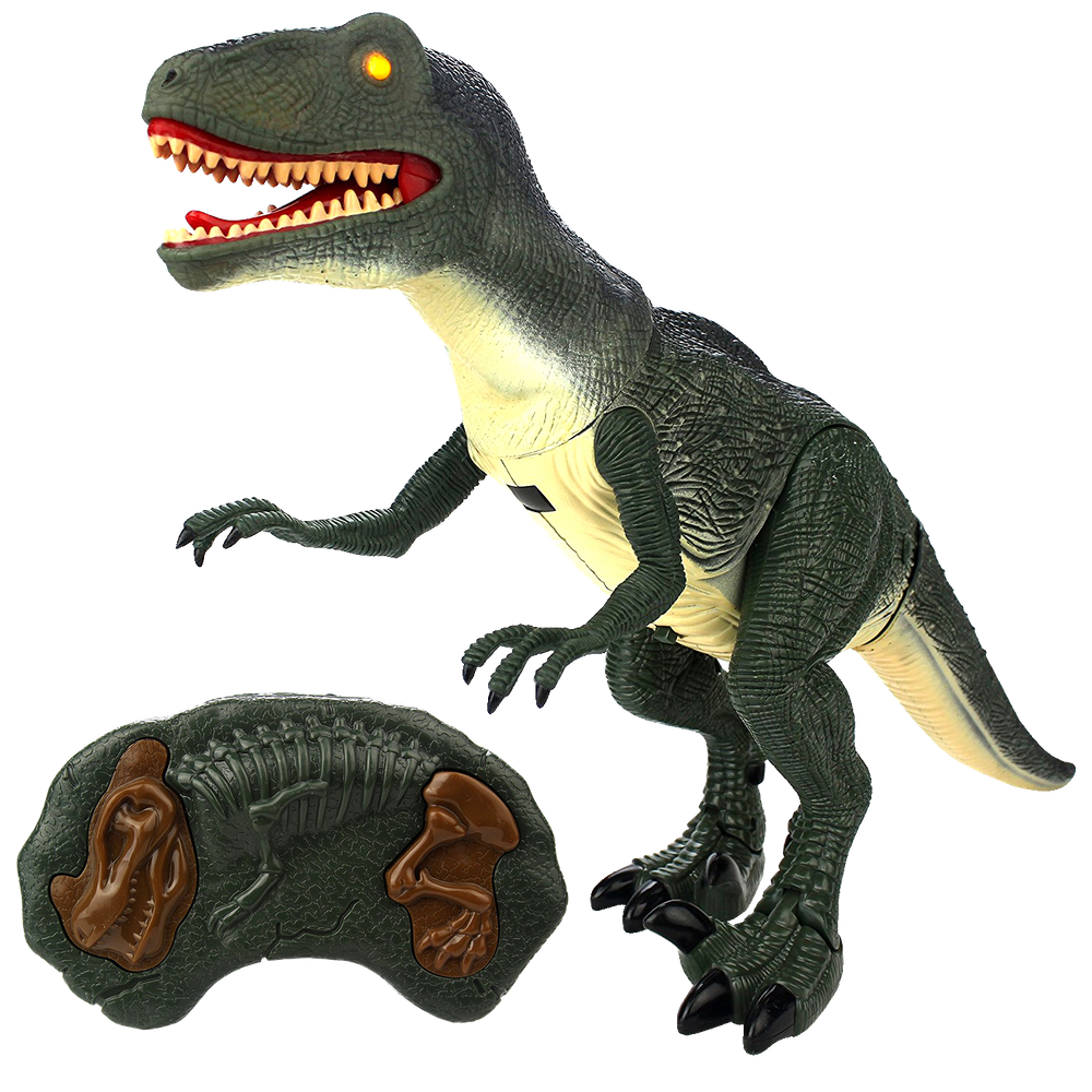 Duży interaktywny dinozaur Velociraptor - chodzi, ryczy i świeci 