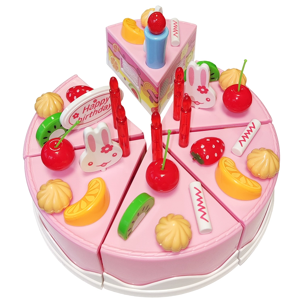 Duży tort urodzinowy do krojenia na rzep świeczki 37 el