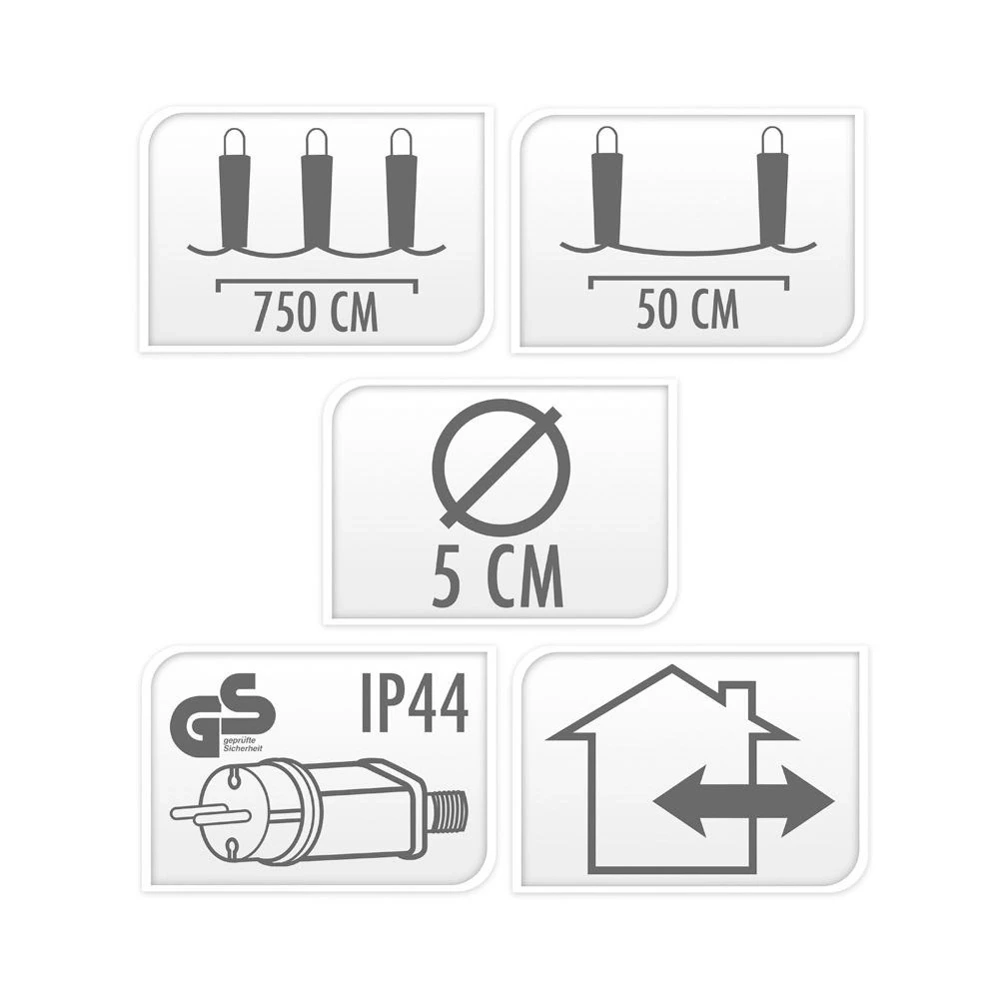 Girlanda ogrodowa LED 7,5 m 10 szt.