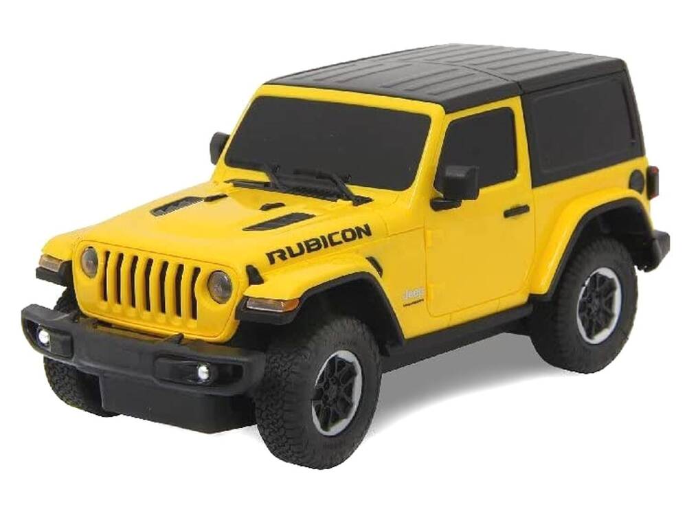 Jeep Wrangler JL skala 1:24 Rastar 79500 samochód sterowany żółty