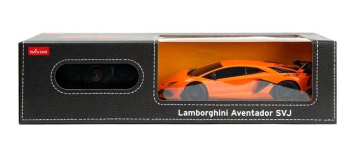 Lamborghini Aventador SVJ skala 1:24 Rastar 96100 samochód sterowany pomarańczowy