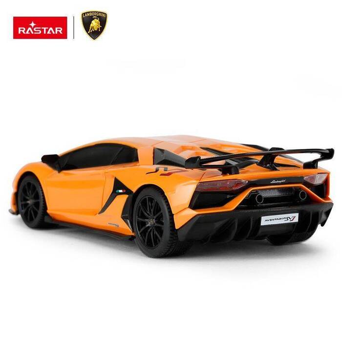 Lamborghini Aventador SVJ skala 1:24 Rastar 96100 samochód sterowany pomarańczowy