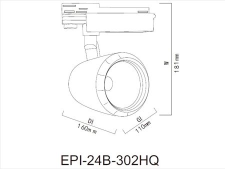 Lampa Reflektor do pieczywa i sera LED 24W 302B | Barwa 2700K