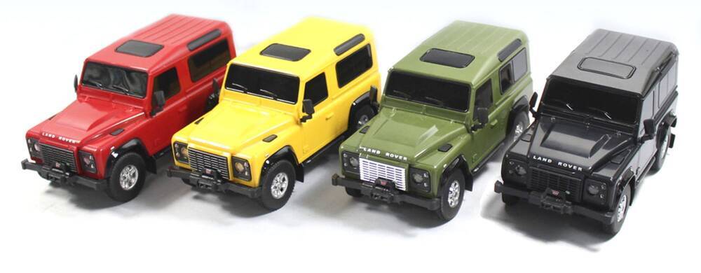 Land Rover Defender skala 1:24 Rastar 78500 samochód sterowany czerwony