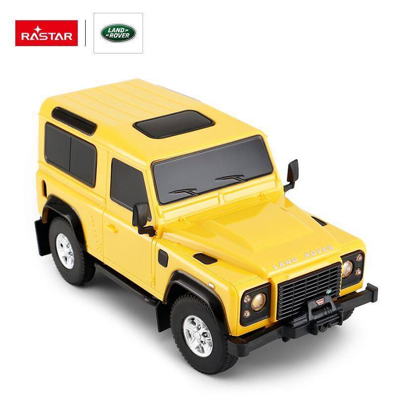 Land Rover Defender skala 1:24 Rastar 78500 samochód sterowany żółty