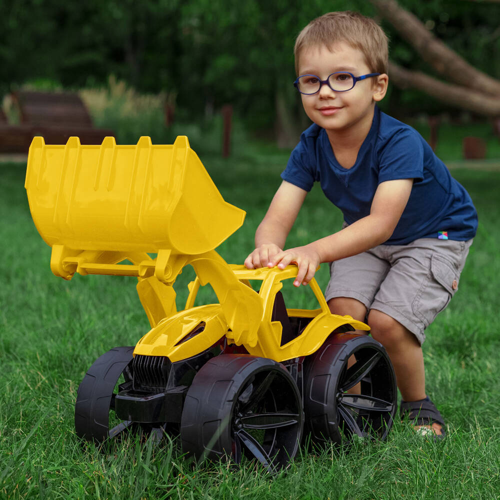 Maximus Spychacz żółty samochód auto do piasku ogrodu Wader 64530