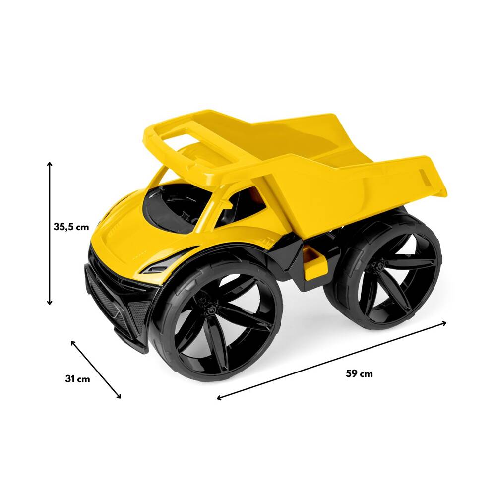 Maximus wywrotka żółta auto budowlane pojazd do piasku Wader 64030