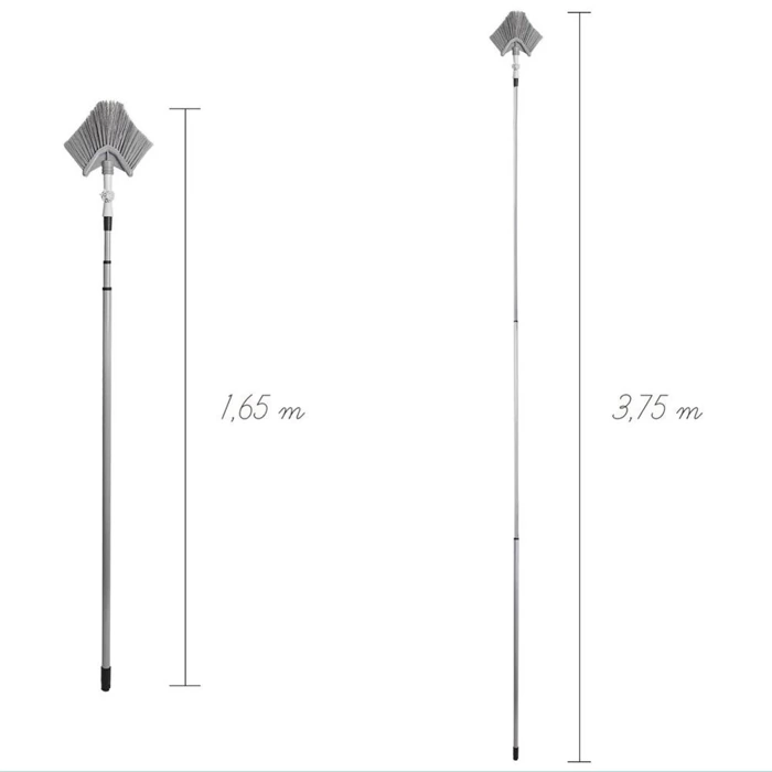 Miotła teleskopowa do kurzu i pajęczyn trójkątna 143-324 cm