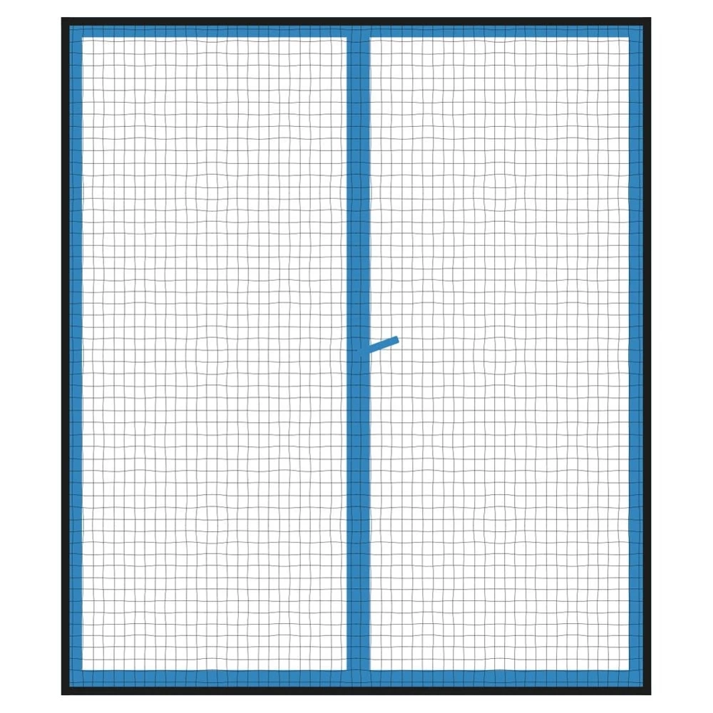 Moskitiera na okno czarna 150x130 cm 2 szt.