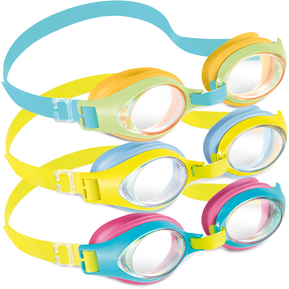 Okulary do pływania żółto- niebieskieINTEX 55611
