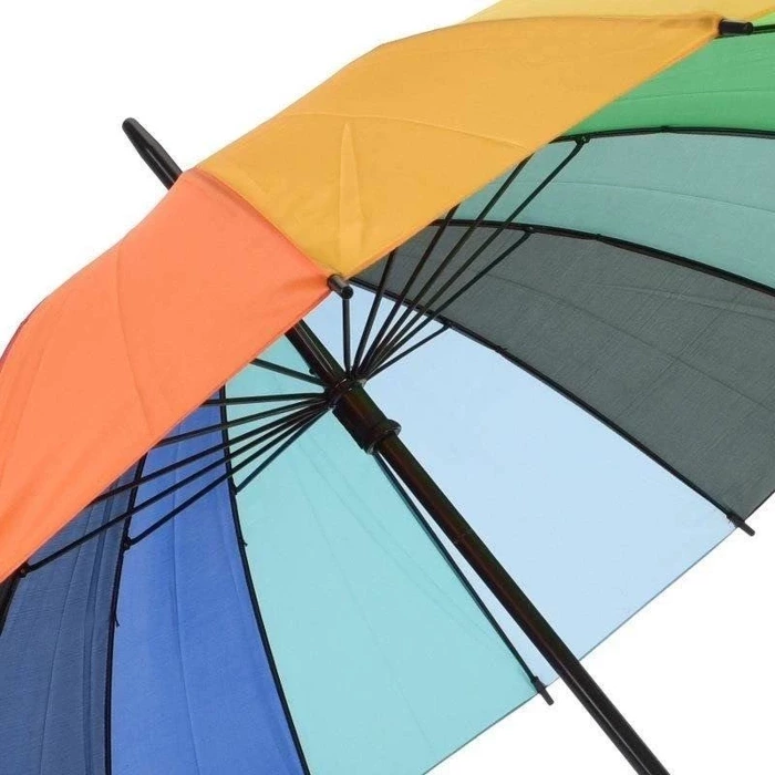 Parasol przeciwdeszczowy tęczowy manualny 98 cm